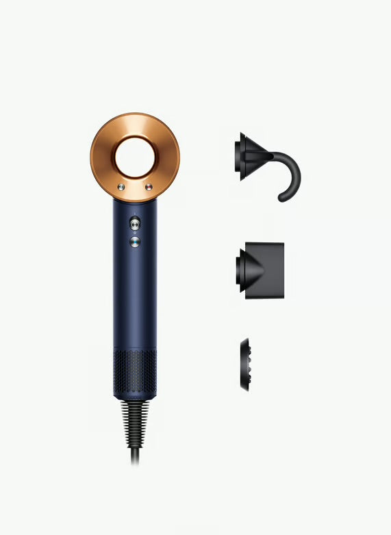 Dyson Supersonic™ Cheveux raides à ondulés Bleu de Prusse Cuivré