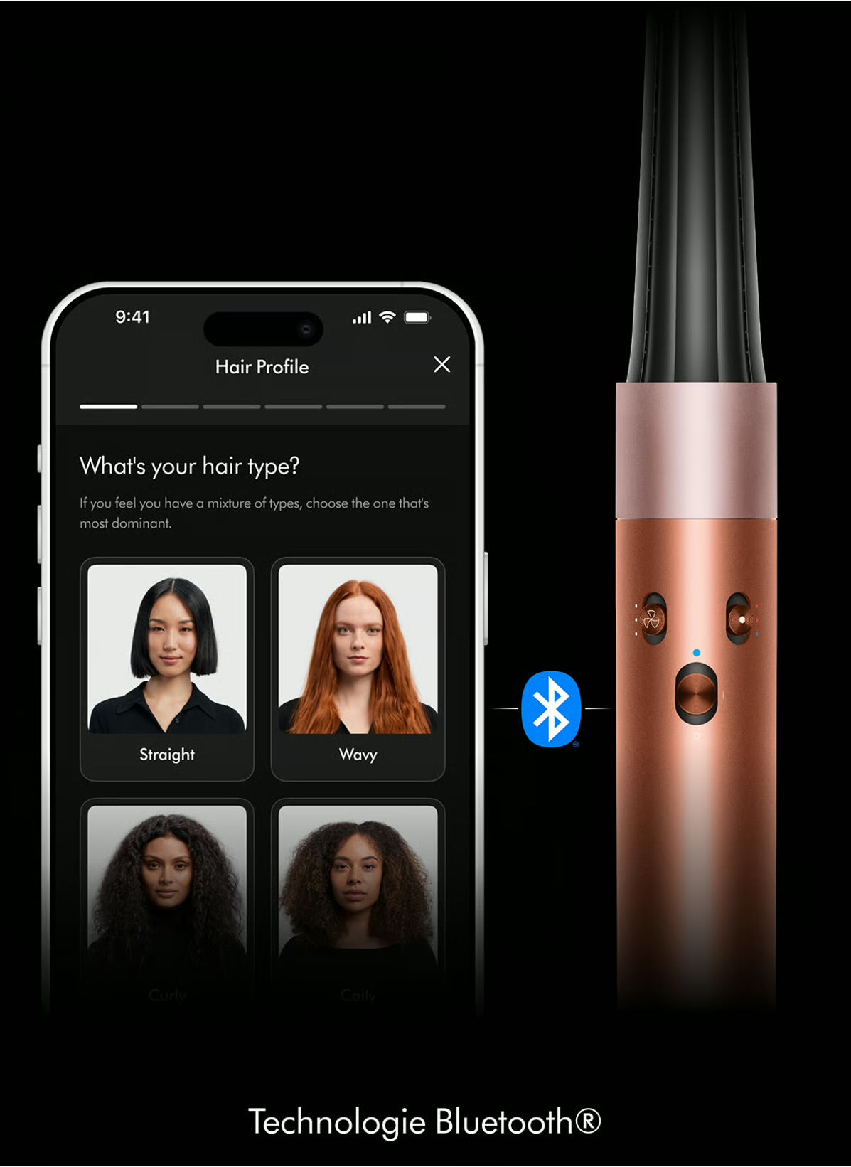 Dyson Airwrap I.D Cheveux bouclés à frisés edition limitée Soie/Ambrée
