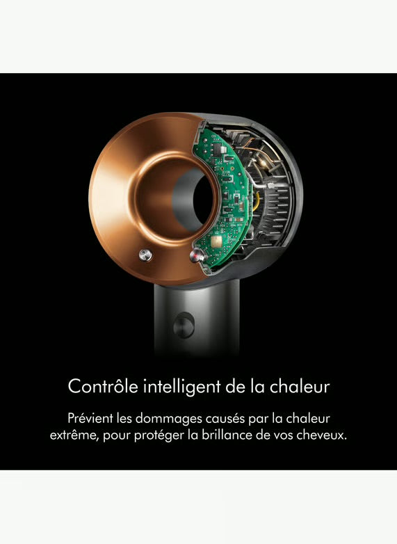 Dyson Supersonic™ Cheveux raides à ondulés Bleu de Prusse Cuivré