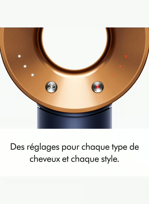Dyson Supersonic™ Cheveux raides à ondulés Bleu de Prusse Cuivré